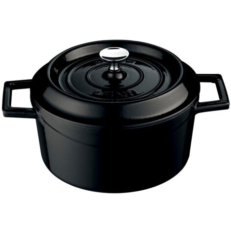 Cocotte Poêle à Frire LAVA en Fonte Noir - Ø 32 cm - Combisteel (1/3)