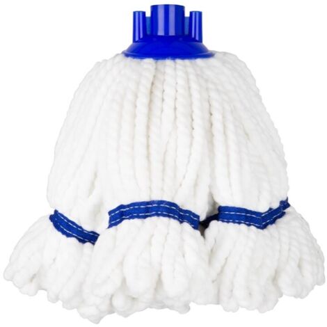 Tête Serpillière en Microfibre Bande Bleue 150g - Jantex (1/5)