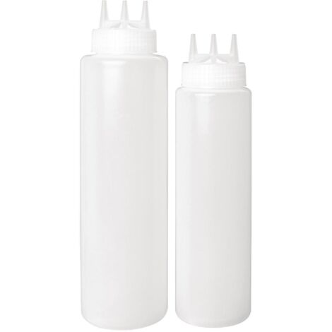 Bouteille Souple Transparente 3 Embouts 908 ml - Vogue (1/5)