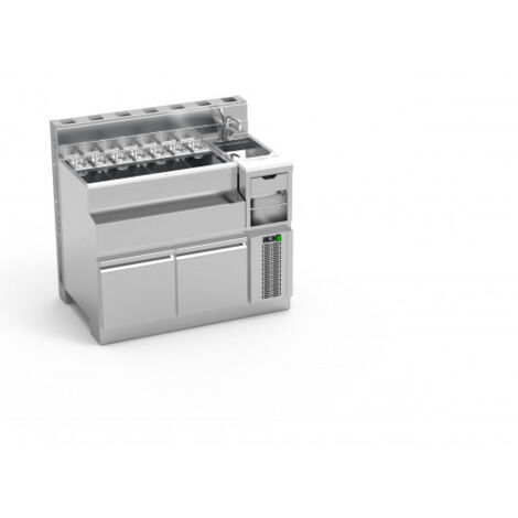 Bar Lynx Module Réfrigéré Mixologie avec Evier à Droite P 770 mm - Eratos