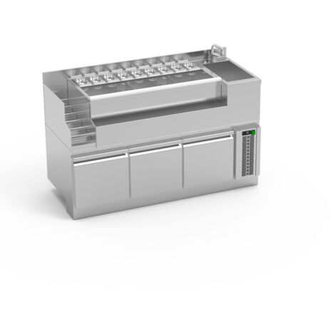 Bar Lynx Module Réfrigéré à Pyramide - Evier à Gauche - Eratos
