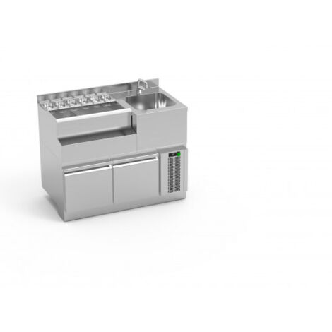 Bar Lynx Module Réfrigéré avec Evier à Gauche P 650 mm - Eratos (1/2)