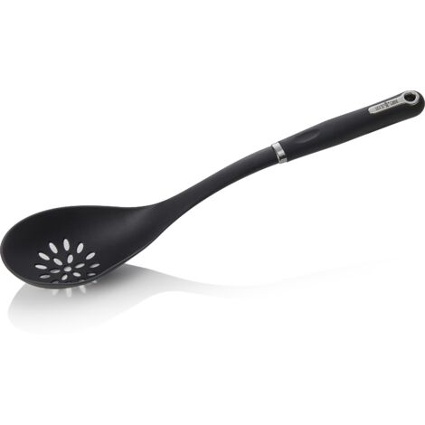 MasterClass Cuillère à Écumer En Nylon 36 Cm – Manche Souple Antidérapant, Résistante Chaleur Jusqu'à 204°C