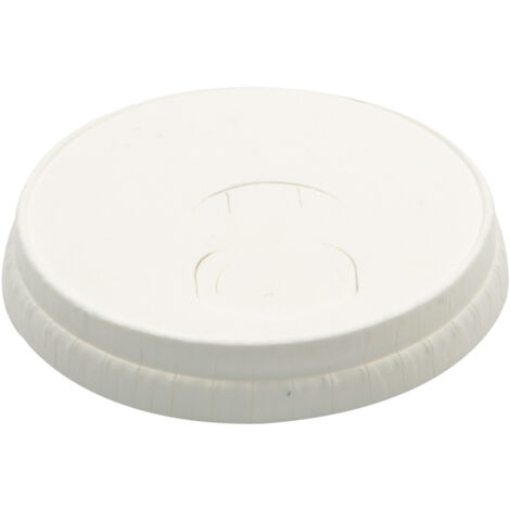 Couvercles En Carton Pour Pots De Glace - 50 Pièces, 92 Mm, Blanc - Jetables, écologiques, Pour Glaces Et Desserts à Emporter