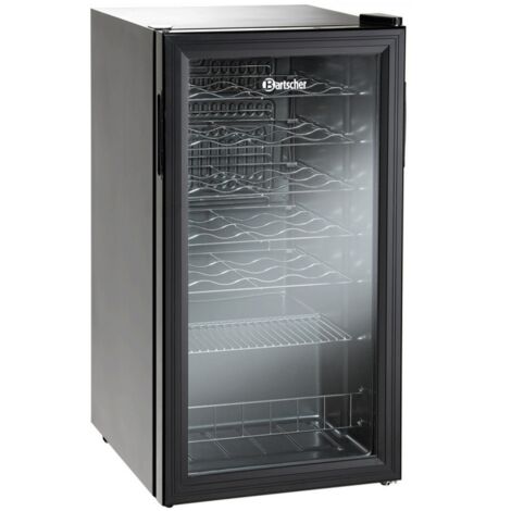 Armoire à Boissons Noire 88 L - 28 Bouteilles - Bartscher
