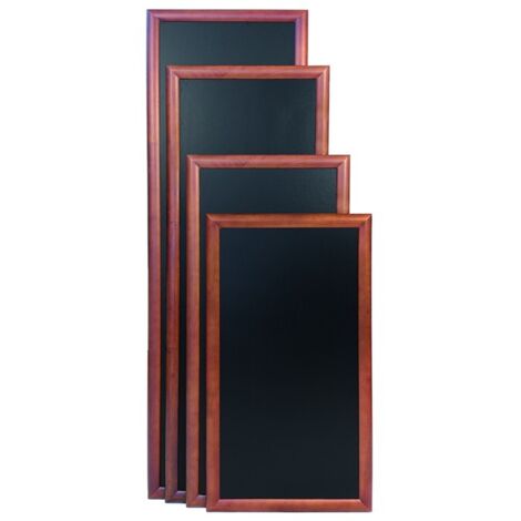 Ardoise bois long - finition laqué - kit d'accroche murale inclus - 56x100cm - Securit (1/5)