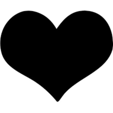 Ardoise Silhouette murale Coeur (1/3)
