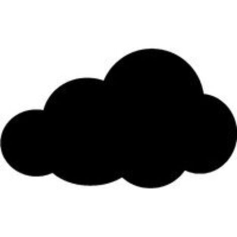 Silhouette ardoise '' nuage'' - Feutre-craie inclus et kit velcro pour accrochage mural - 30x50cm - Securit (1/2)