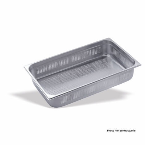 Bac Gastro Inox GN 1/1 Perforé - P 65 mm - Pujadas (1/2)