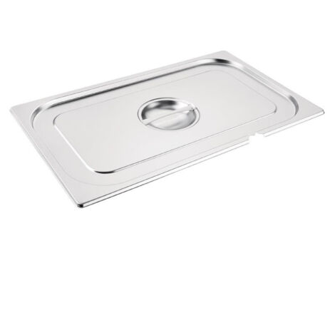 Couvercle Inox GN 1/3 avec Encoche (1/3)