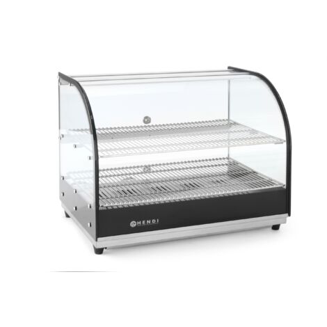 Vitrine chauffante pour présentation de plats chauds 2 x GN1/1 400W - Hendi 273999
