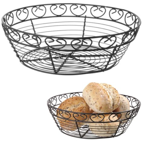 Corbeille à pain ronde décorative en fil métallique - Hendi 425862 (1/3)