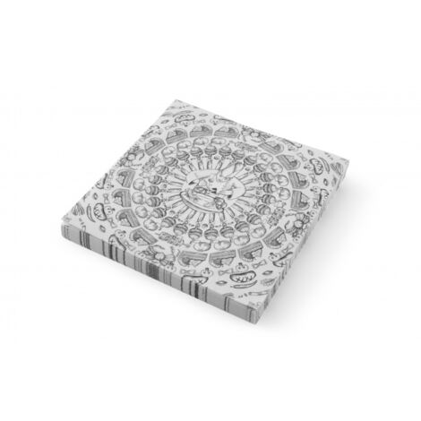 Papier sulfurisé - 500 pièces motif chef et aliments 250x200 mm - Hendi (1/4)