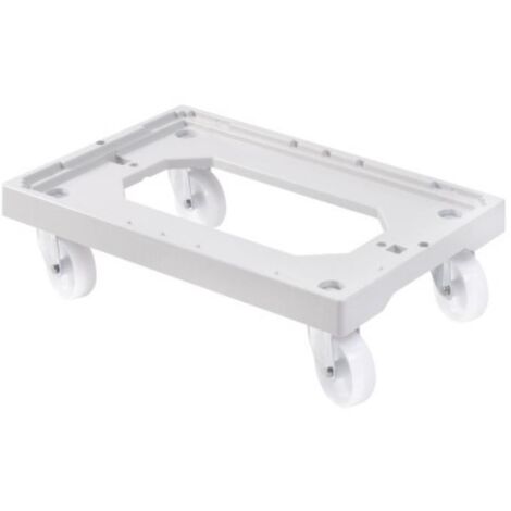 Socle rouleur 4 roues pivotantes - chape acier - noir - Gilac