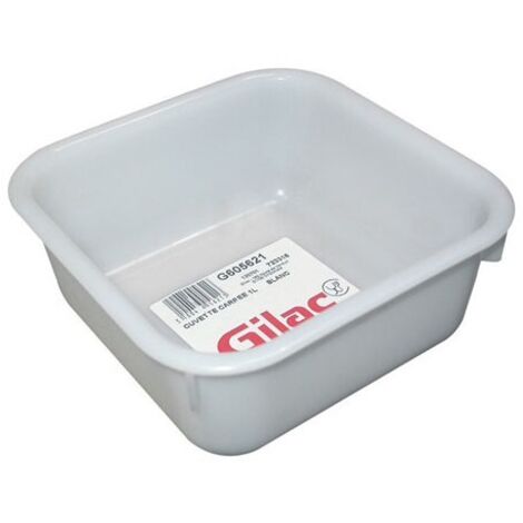 Cuvette Carrée Blanche - Gilac