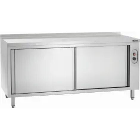 Meuble Chauffant Inox - Porte Coulissante - Dosseret - Gamme 700 - Bartscher