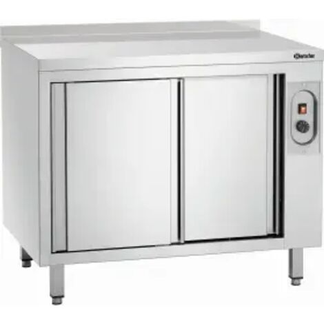 Meuble Chauffant Inox - Porte Coulissante - Dosseret - Gamme 700 - Bartscher