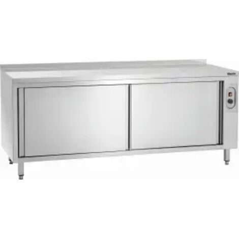 Meuble Chauffant Inox - Porte Coulissante - Dosseret - Gamme 700 - Bartscher