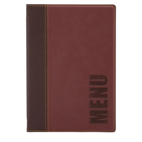 Protège-menu Tendance format A5 couleur bordeaux - Securit (1/5)