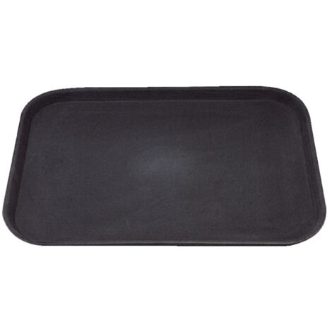Plateau Rectangulaire Anti-Dérapant Noir - 356 x 457 mm - Kristallon (1/5)