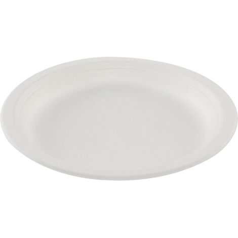 Lot de 50 assiettes rondes en forme de canne à sucre 17cm betik cu300