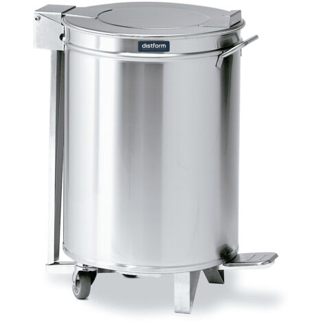 Poubelle à 2 Roulettes avec Couvercle à Pédale - Capacité de 50 à 95L - Distform (1/2)