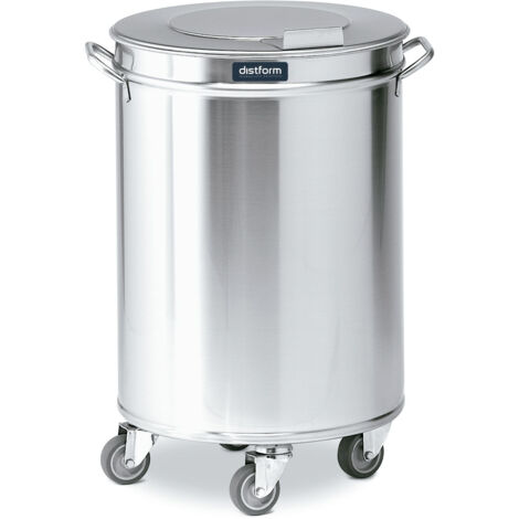 Poubelle à 3 Roulettes avec Couvercle Amovible - Capacité de 50 à 95L - Distform (1/2)