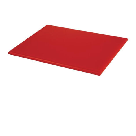 Planche à découper rouge 450 x 300 x 12 mm haute densité - Hygiplas (1/5)