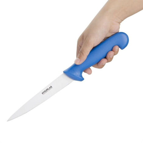 Couteau à Filet Bleu 150 mm - Hygiplas (1/4)
