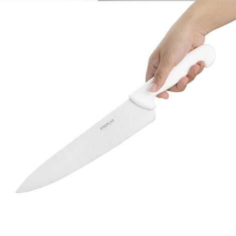 Couteau de Cuisinier Blanc Professionnel 255 mm - Hygiplas (1/3)