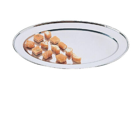 Plateau de service en inox ovale 455 mm - Olympia (1/5)