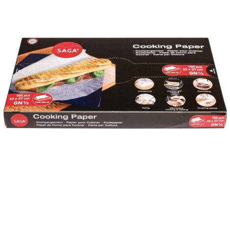 Papier cuisson panini format GN 1/2 Lot de 100 (1/2)