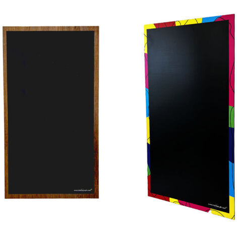Ardoise double face de dimensions 94 x 52 cm (recto tradionnel et verso moderne) (1/5)