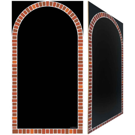 Ardoise double face modèle "four à pizza" de dimensions 97 x 52 cm (RV identique) (1/5)