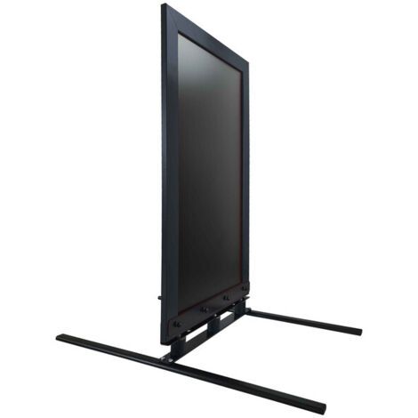 Panneau trottoir avec Cadre Bois sur 3 silent blocs 117 x 64 cm - Coloris au choix - Interface PLV (1/3)