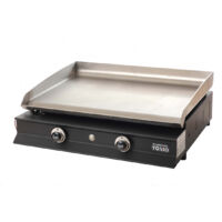 Plancha Gaz IBISSA 2 Feux - Caisson Acier Epoxy Plaque Inox - Plancha Tonio