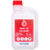 Inoveo Détergent Sanitaires ultyra Concentré 5en1 ecocert Flacon de 1L - Pollet Sa