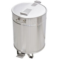Poubelle inox à pédale 50 L
