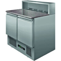 Table à Pizza dessus Granit +2/+8°C Gaz R600A - L2G - PS900