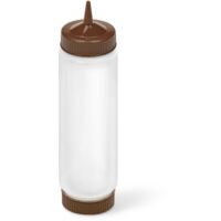 Distributeur à pression claire Traex® Simple Système FIFO avec embout unique brun et capuchon de base coloré - Pujadas