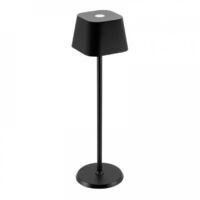 Securit Georgina lampe de table LED noire élégante