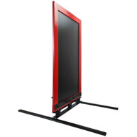 Panneau trottoir avec Cadre Bois sur 3 silent blocs 117 x 64 cm - Coloris au choix - Interface PLV