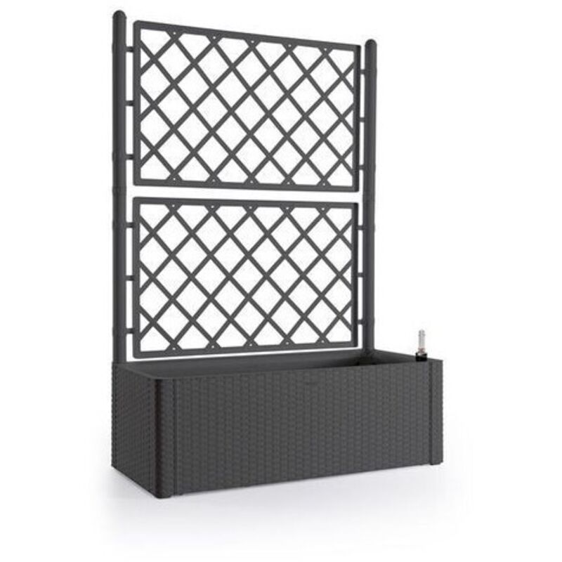 Vaso Portavasi In Rattan Per Piante, Resistente Ai Raggi UV, Marrone Scuro, 19x56x19,5 Cm - 5