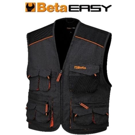 BETA Gilet Easy Canvas Grigio Taglia XS