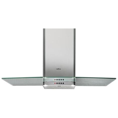 Elica 68516391A Flat Glass IX-A-60 - Cappa a parete aspirante 60 cm, 336 m³-h, Classe D, 62 dB, Comandi meccanici, 3 velocita', Filtro antigrasso in alluminio, Illuminazione LED 2x2,5 W, Acciaio inox 