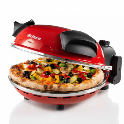 Ariete 0909 Macchina e Forno per Pizza Nero Rosso 1200 W