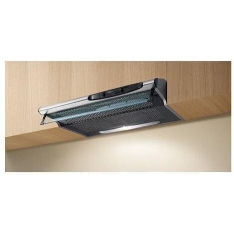 Elica Concorde WH-F-60 - Cappa sottopensile aspirante 60 cm, 250 m³-h, Classe D, 59 dB, Comandi meccanici, 2 velocita', Filtro antigrasso in alluminio, Illuminazione alogena, Bianco
