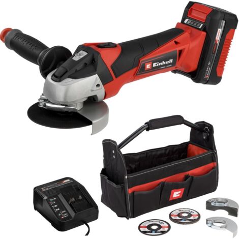 Einhell TE-AG 18/115 Li Smerigliatrice angolare senza fili nero rosso