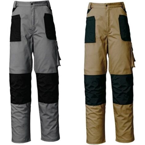 Issaline Pantalone Lavoro Stretch Grigio Xl