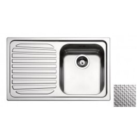 Apell RO791ILAC Serie Venezia Lavello da Incasso 79x50cm 1 Vasca a Destra Gocciolatoio Sinistro Acciaio Inox Antigraffio (1/2)